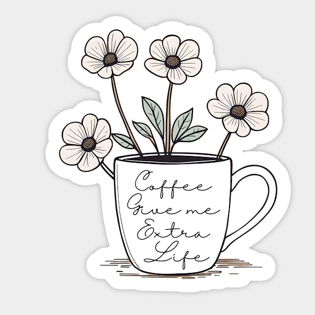 coffee give me Extra Life Sticker by CAFFEIN